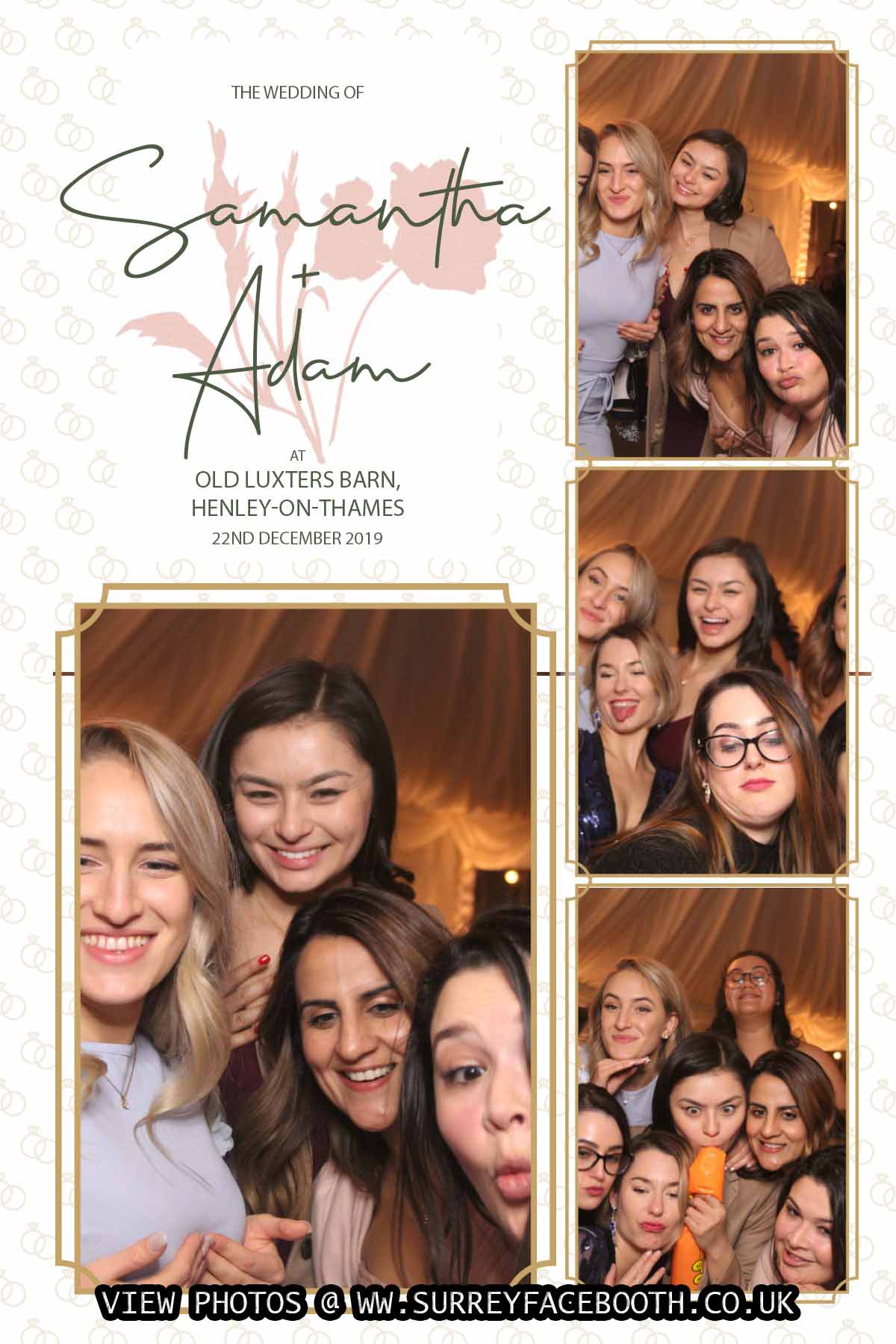 Samantha and Adam's Wedding | View more photos from the event at galleries.surreyfacebooth.co.uk/u/Surrey-FaceBooth/Samantha-and-Adams-Wedding